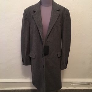 ASOS Men Grey Wool Trench Coat